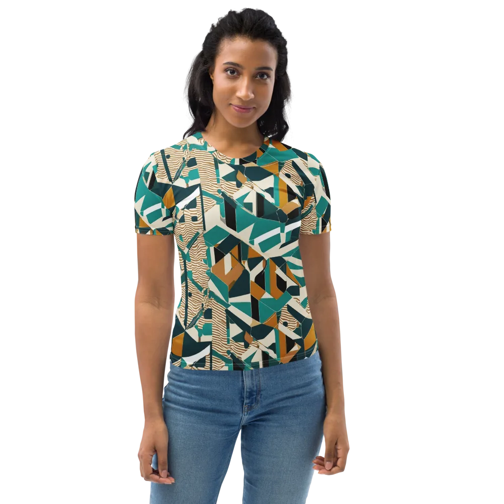 Desert Circuit on Women's Crew Neck T-Shirt — Front