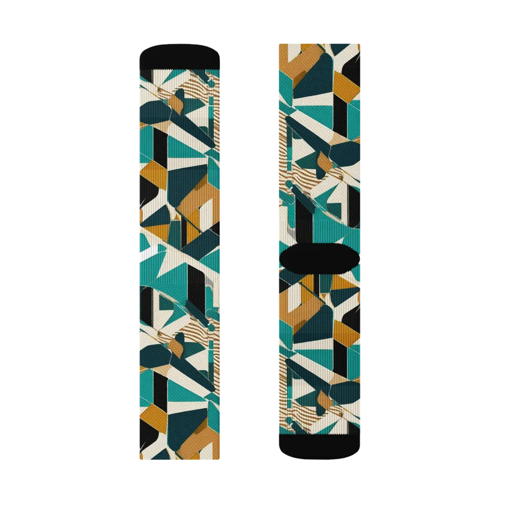 Desert Circuit on Socks — Right Sock