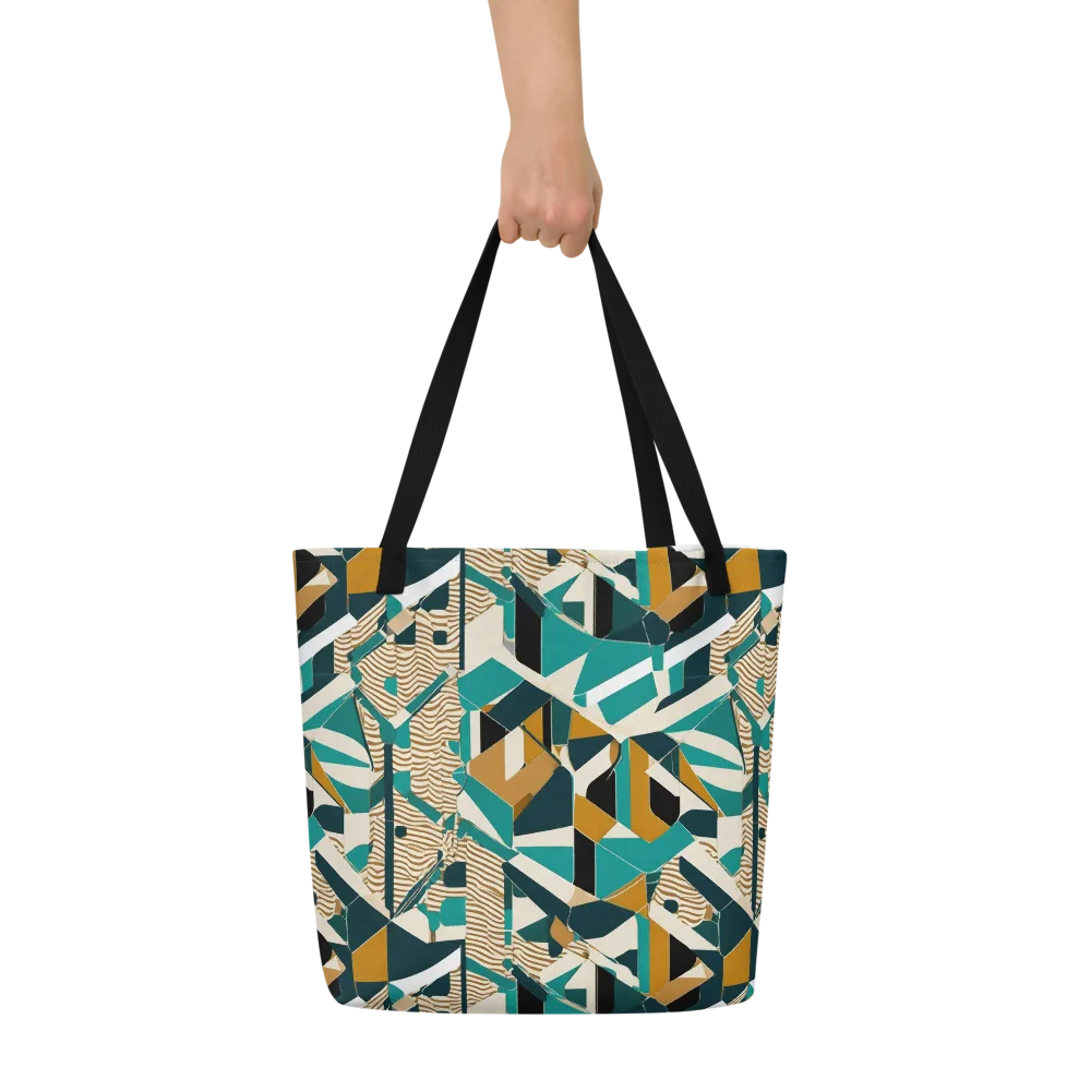 Desert Circuit on Large Tote Bag W/ Pocket — Front