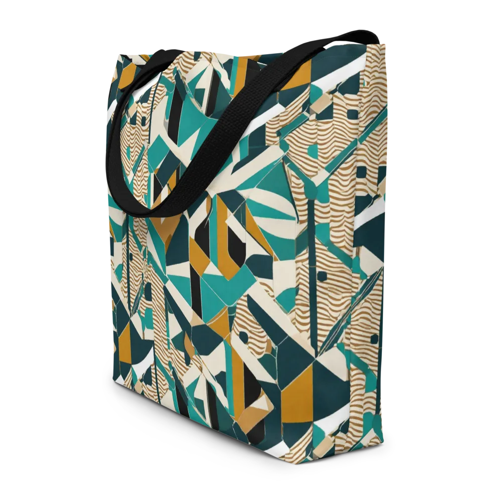 Desert Circuit on Large Tote Bag W/ Pocket — Front