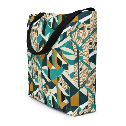Desert Circuit on a Large Tote Bag W/ Pocket
