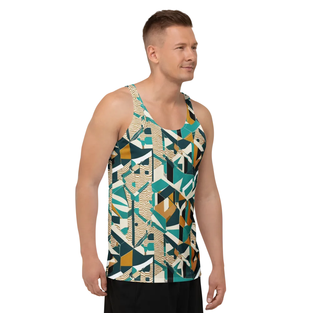 Desert Circuit on Men's Tank Top — Right Front