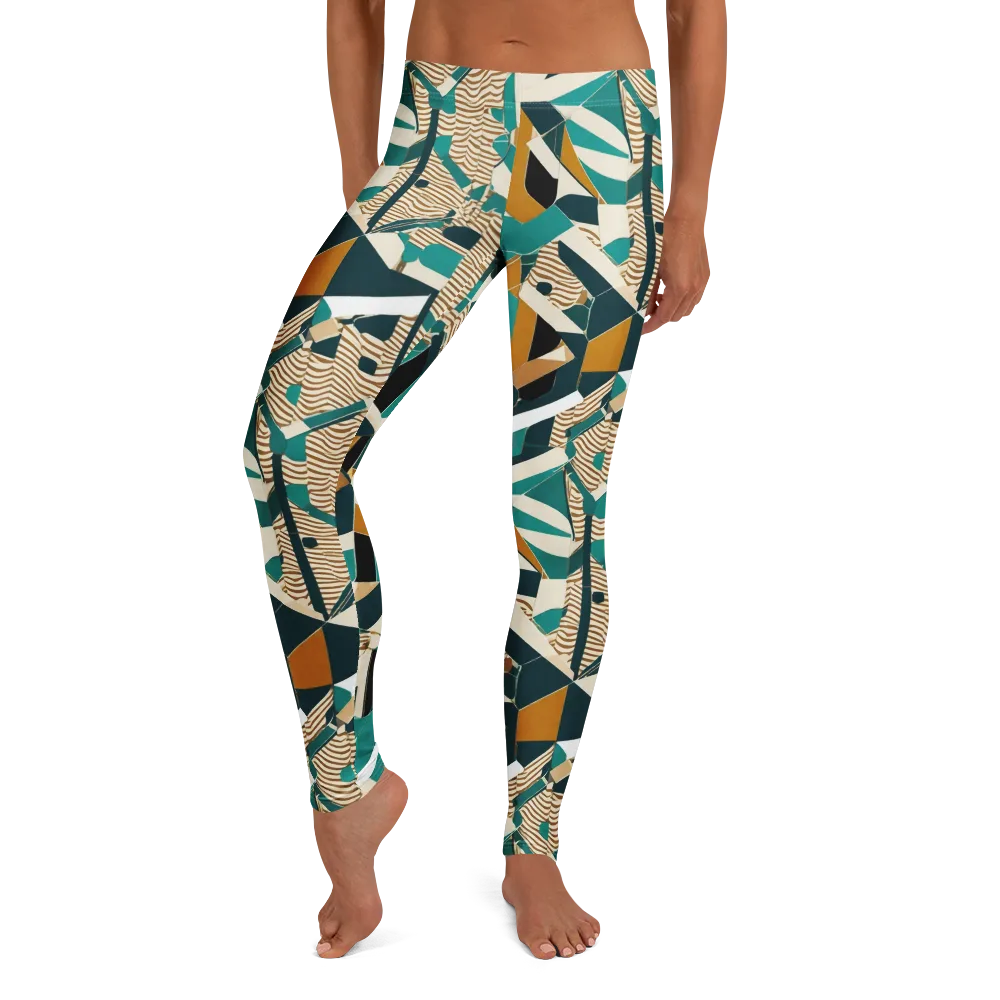Desert Circuit on Leggings — Front