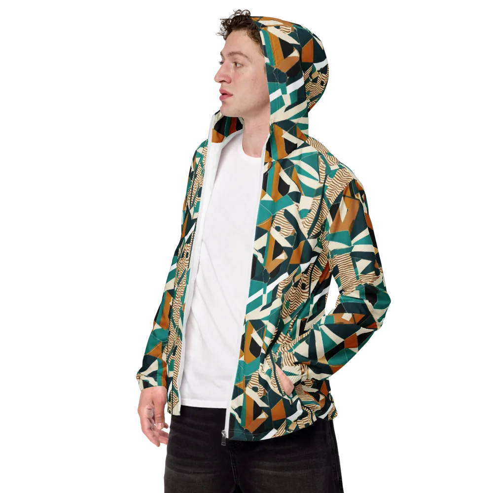 Desert Circuit on Men's Windbreaker — Left Front