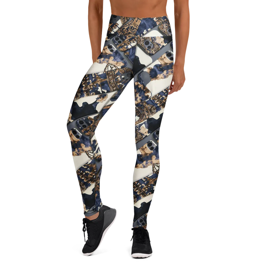 Midnight Device on Yoga Leggings — Front
