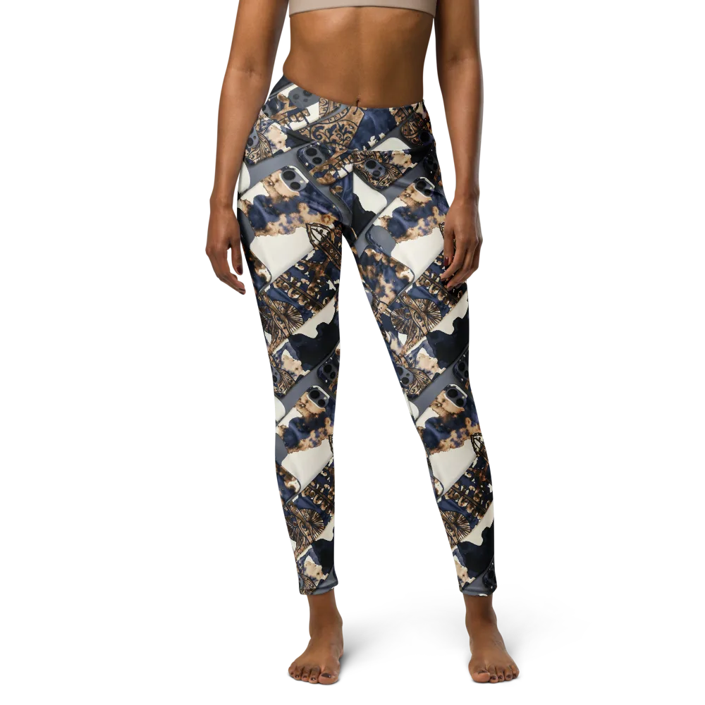Midnight Device on Yoga Leggings — Front