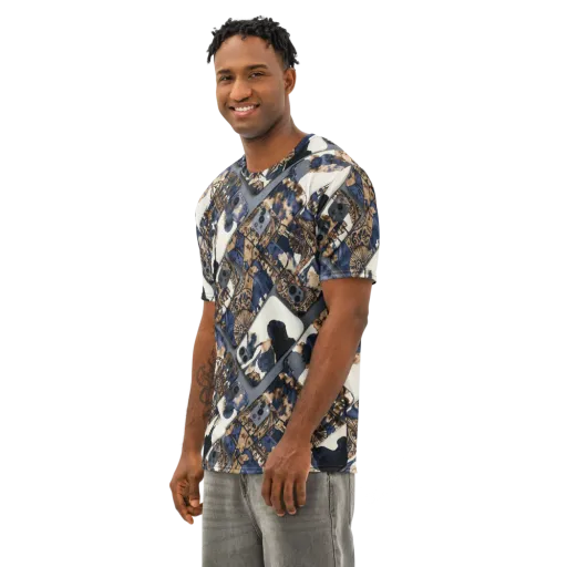 Midnight Device on a Men's Cotton Crew Neck T-Shirt