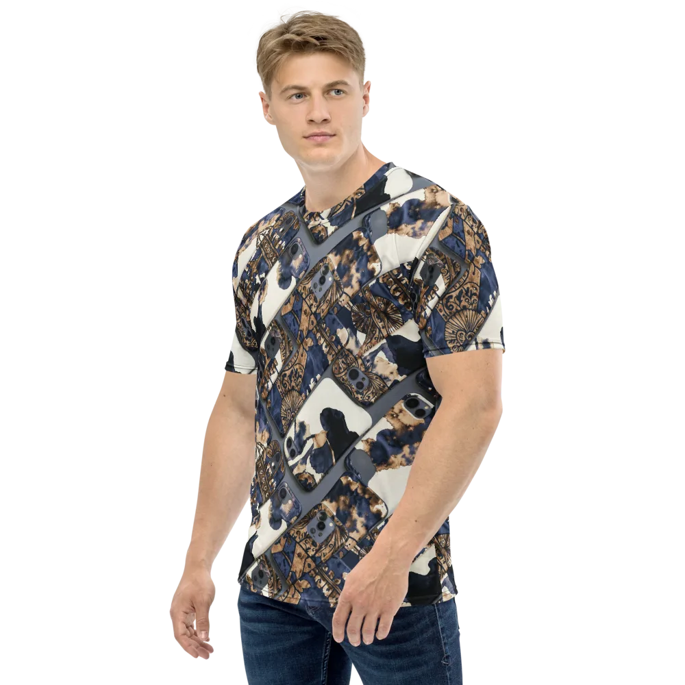 Midnight Device on Men's Crew Neck T-Shirt — Left