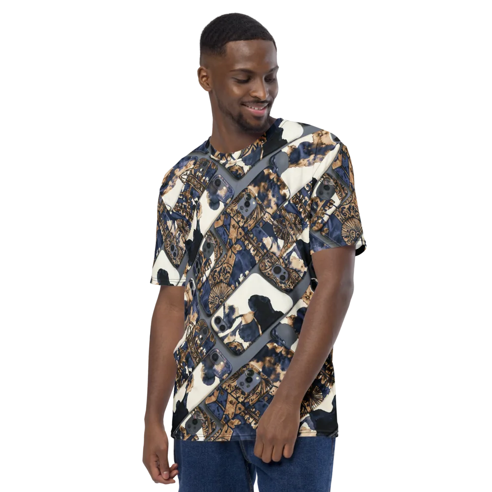 Midnight Device on Men's Crew Neck T-Shirt — Left