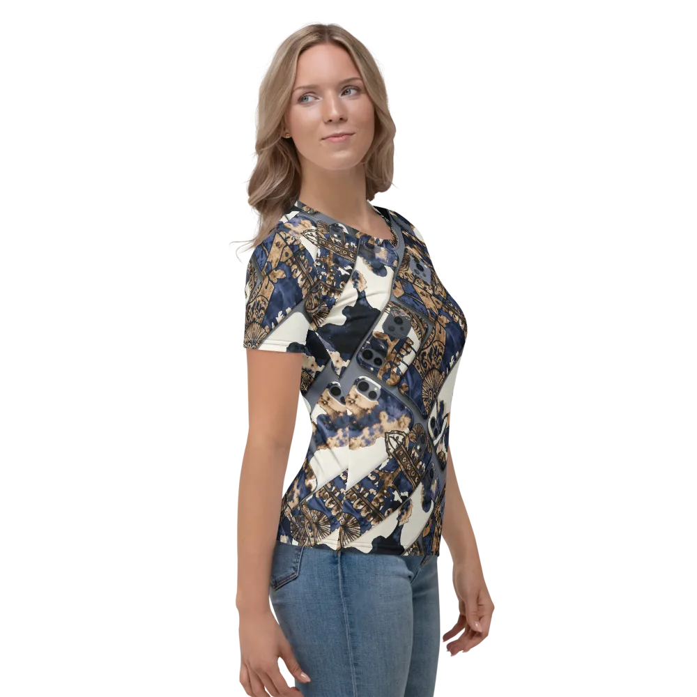 Midnight Device on Women's Crew Neck T-Shirt — Right