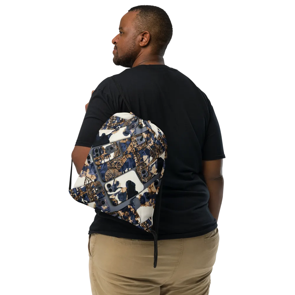Midnight Device on Drawstring Bag — Front
