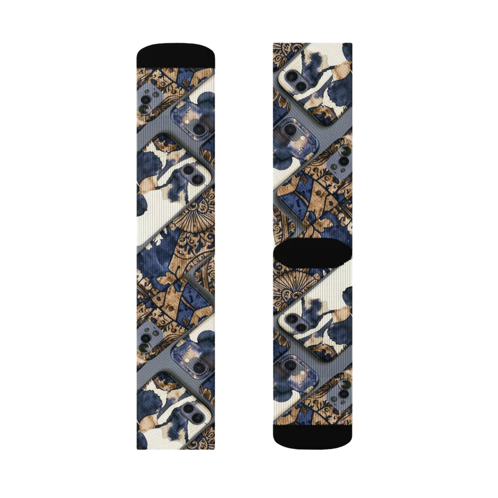 Midnight Device on Socks — Left Sock
