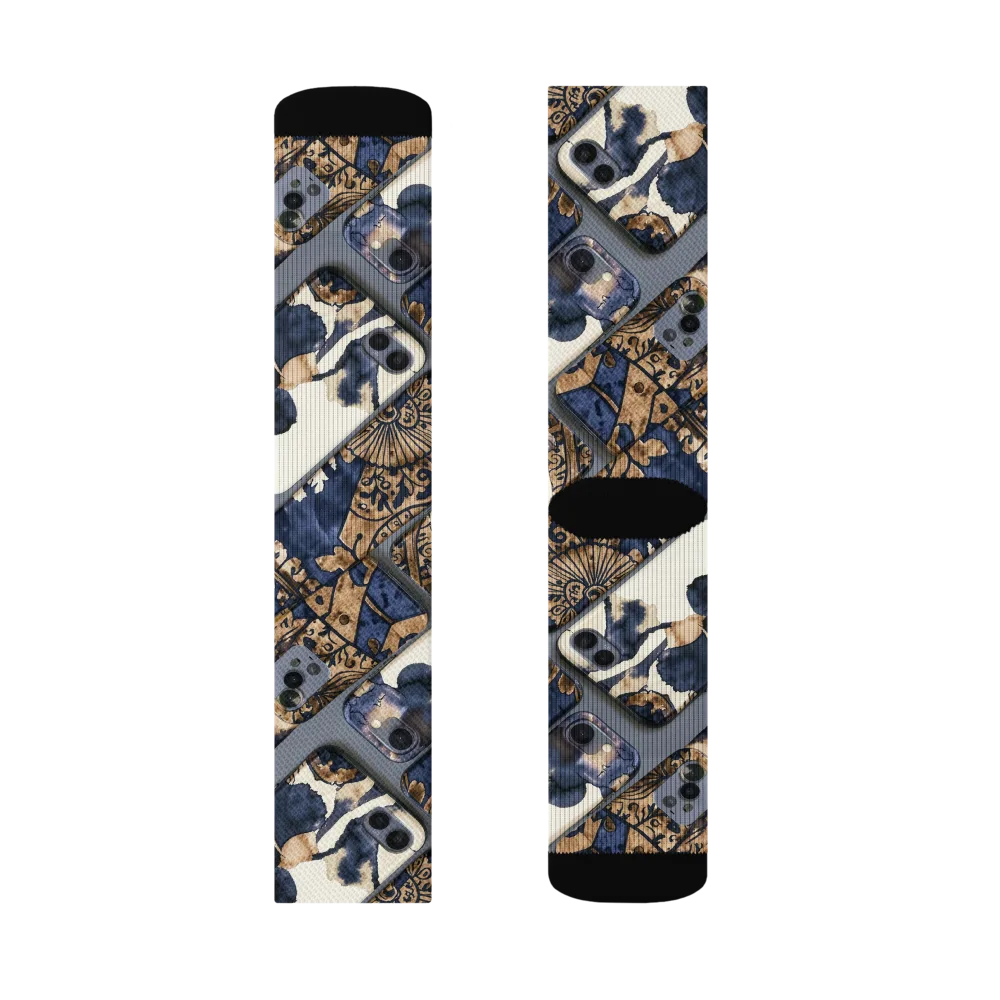 Midnight Device on Socks — Right Sock