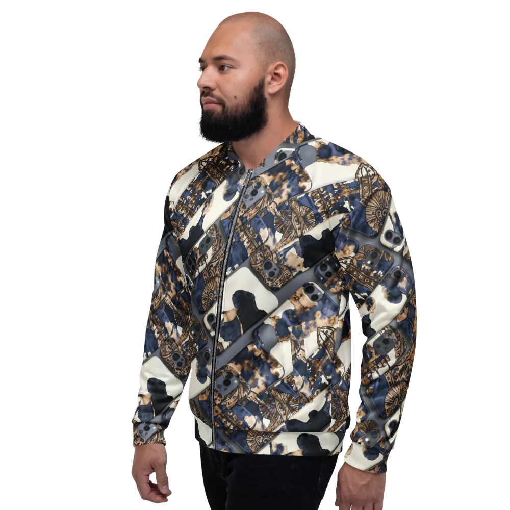 Midnight Device on Bomber Jacket — Left