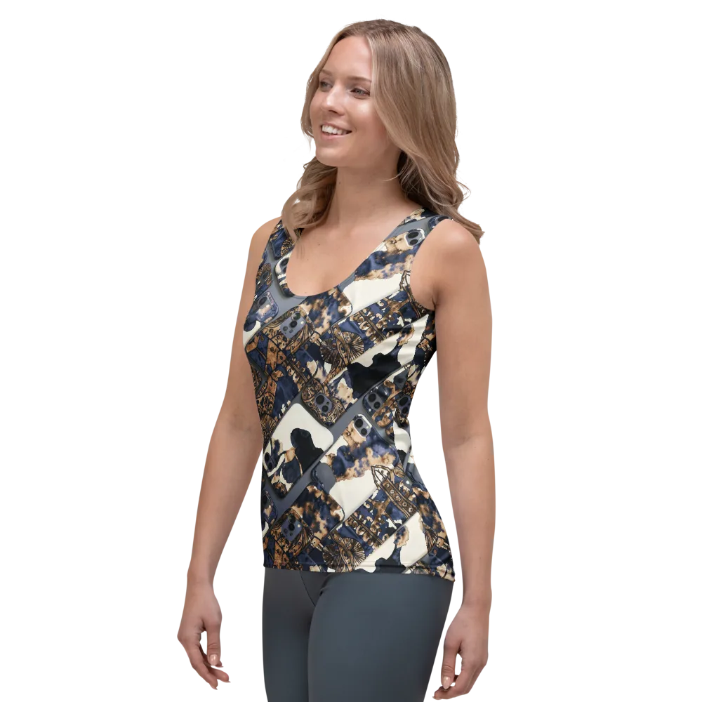 Midnight Device on Women's Tank Top — Left Front