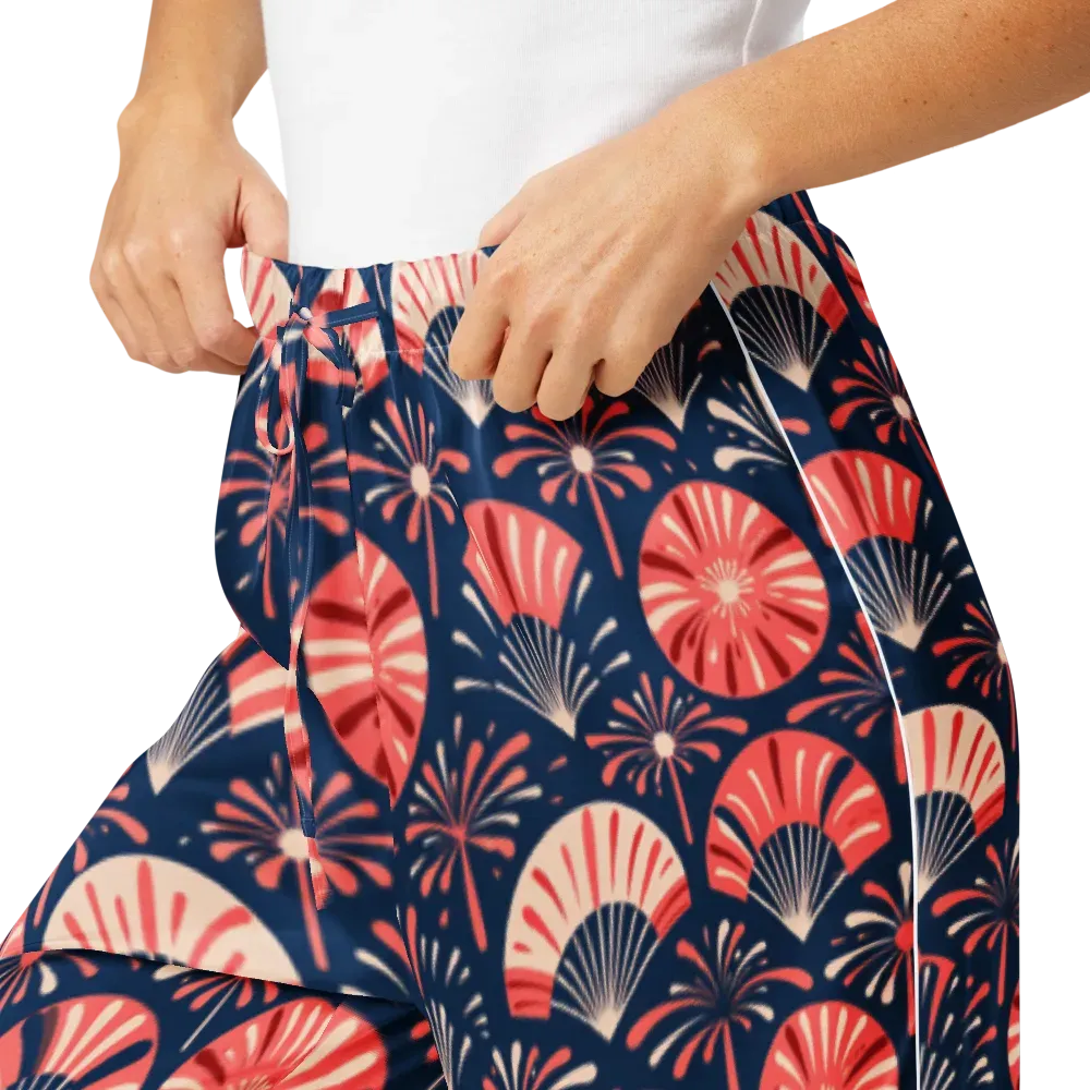 Navy Bloom Parade on Women's Pajama Pants — Product details