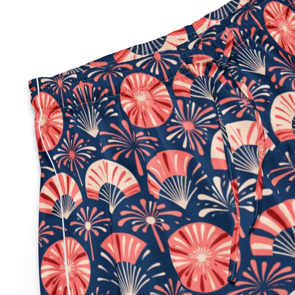 Navy Bloom Parade on Women's Pajama Shorts — Product details