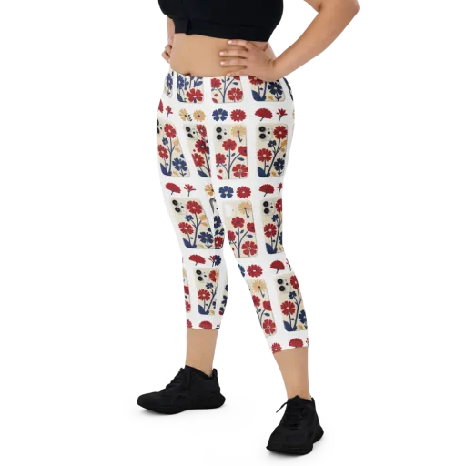 Garden On the Go on a Capri Leggings