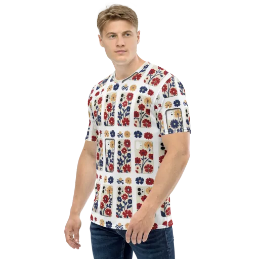 Garden On the Go on a Men's Crew Neck T-Shirt