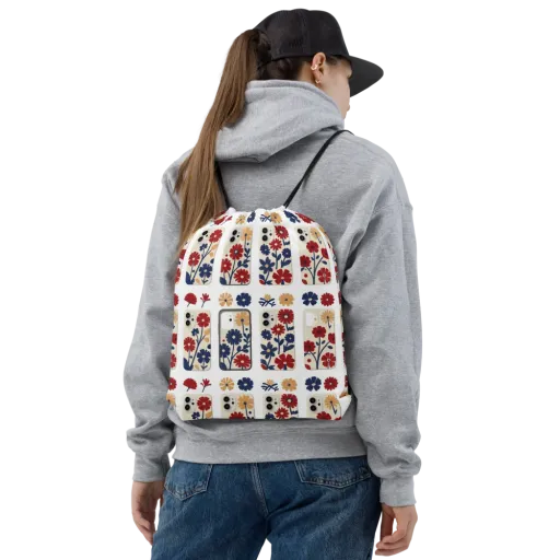 Garden On the Go on a Drawstring Bag