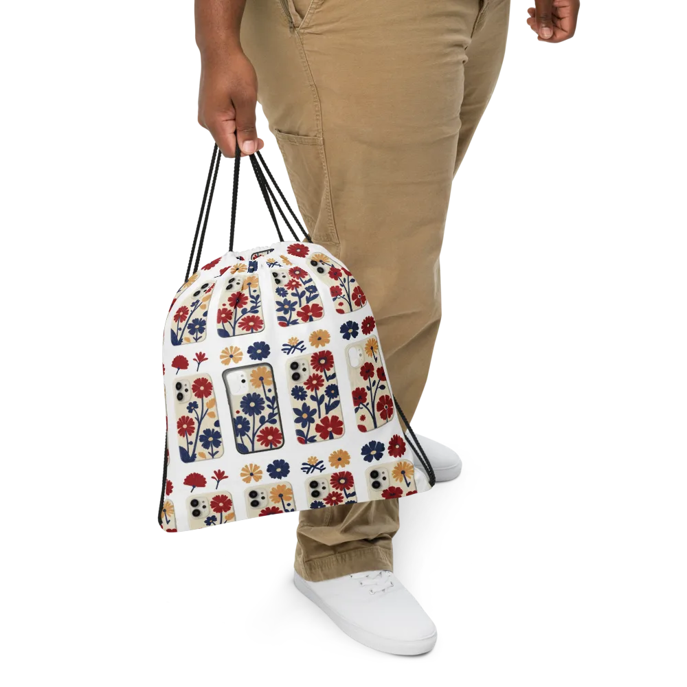 Garden On the Go on Drawstring Bag — Front