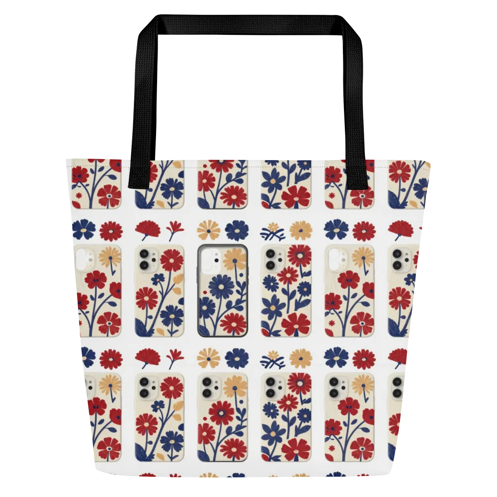 Garden On the Go on Large Tote Bag W/ Pocket — Front