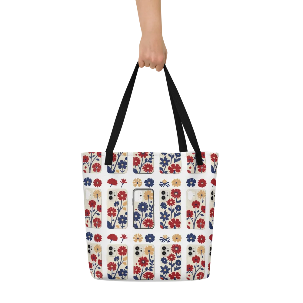 Garden On the Go on Large Tote Bag W/ Pocket — Front