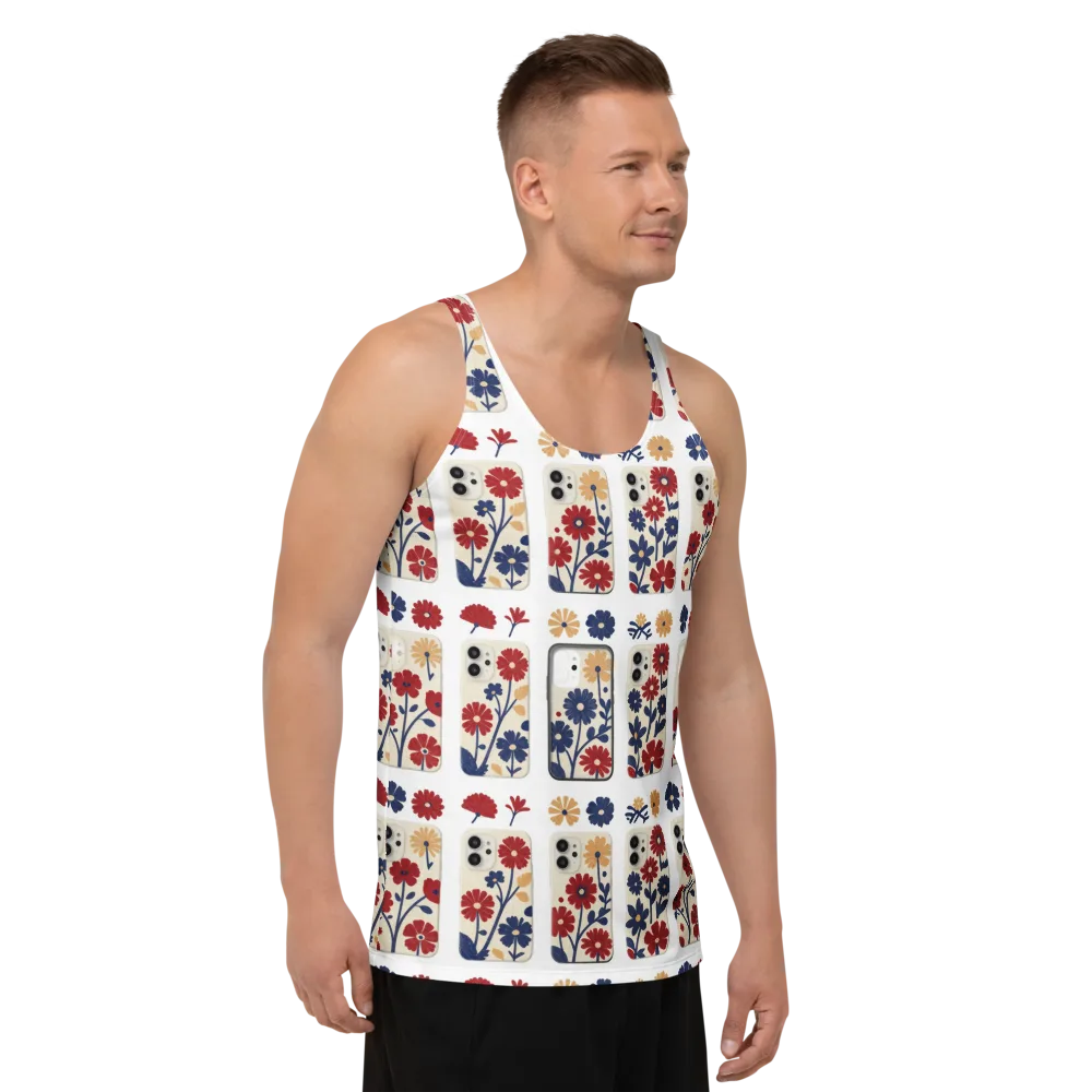 Garden On the Go on Men's Tank Top — Right Front