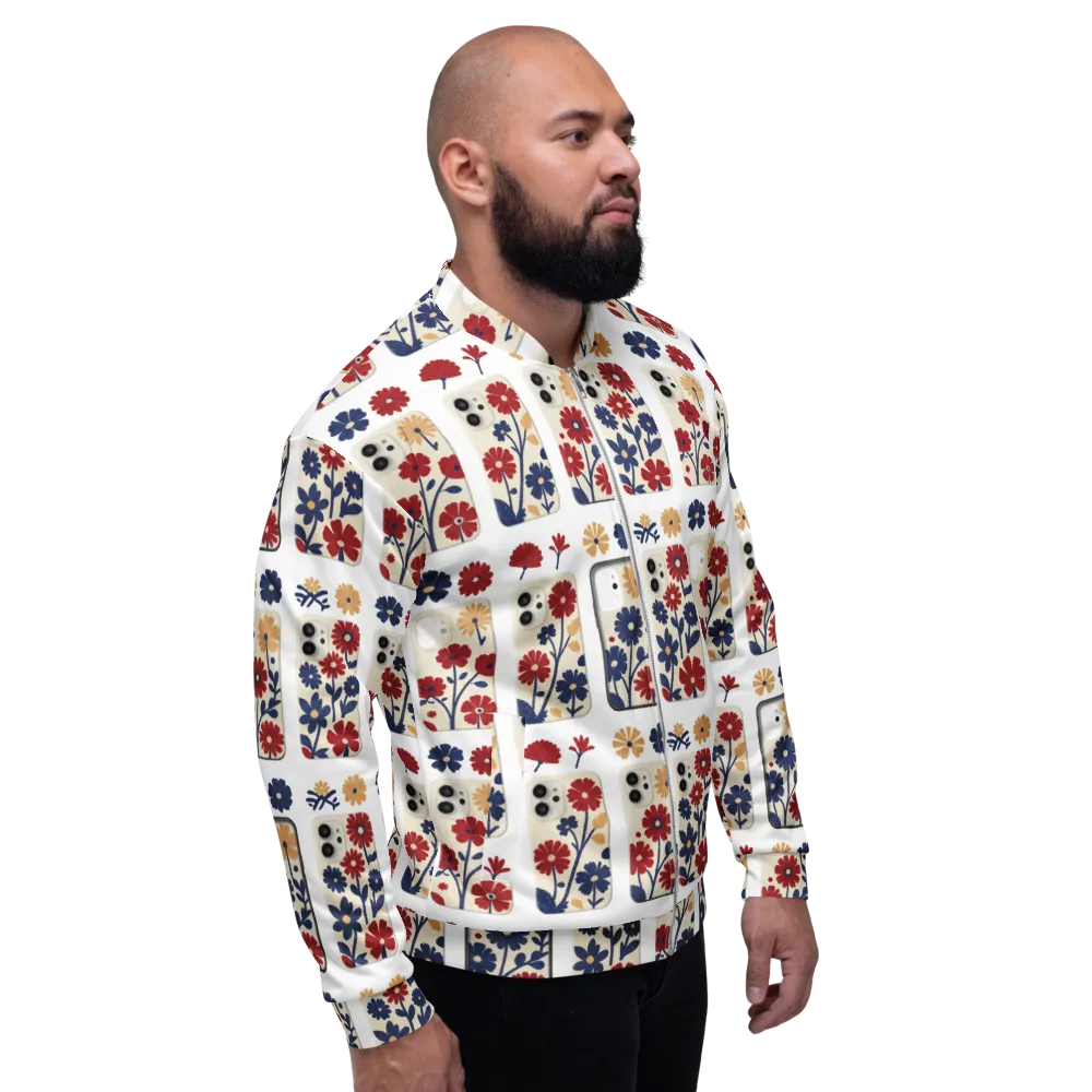 Garden On the Go on Bomber Jacket — Right