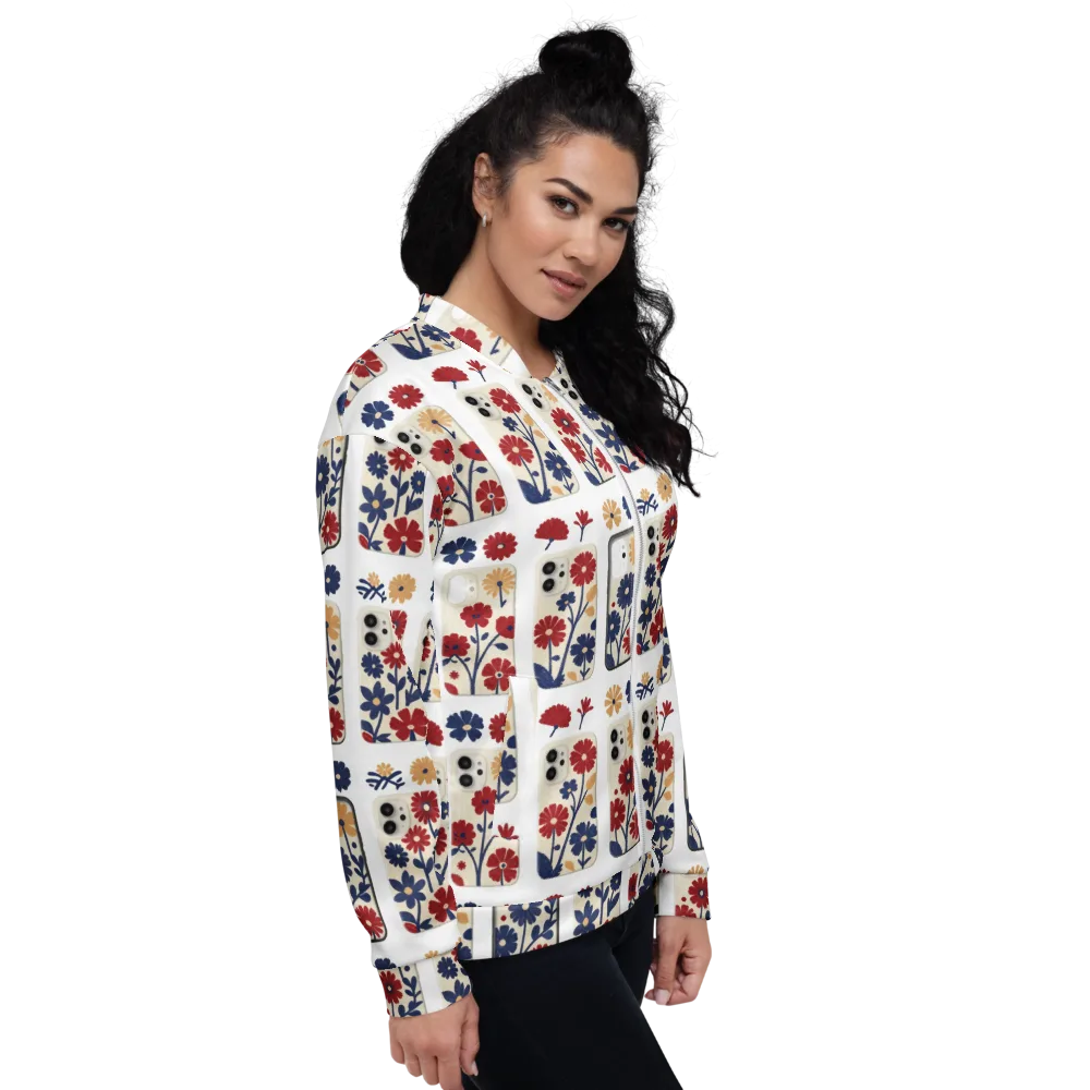 Garden On the Go on Bomber Jacket — Right