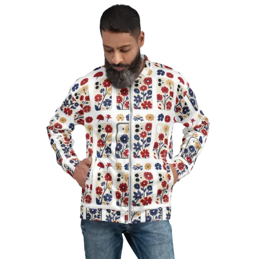 Garden On the Go on a Bomber Jacket