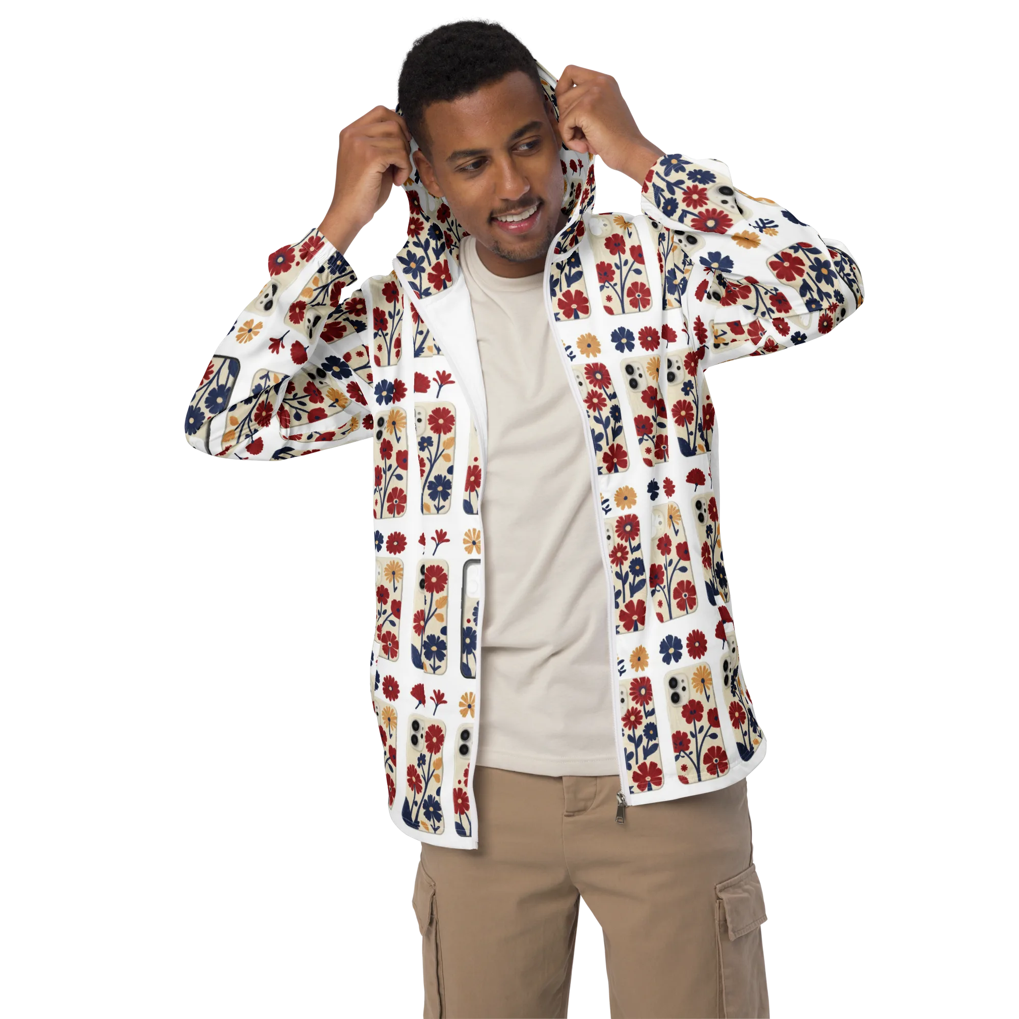 Garden On the Go on Men's Windbreaker — Front