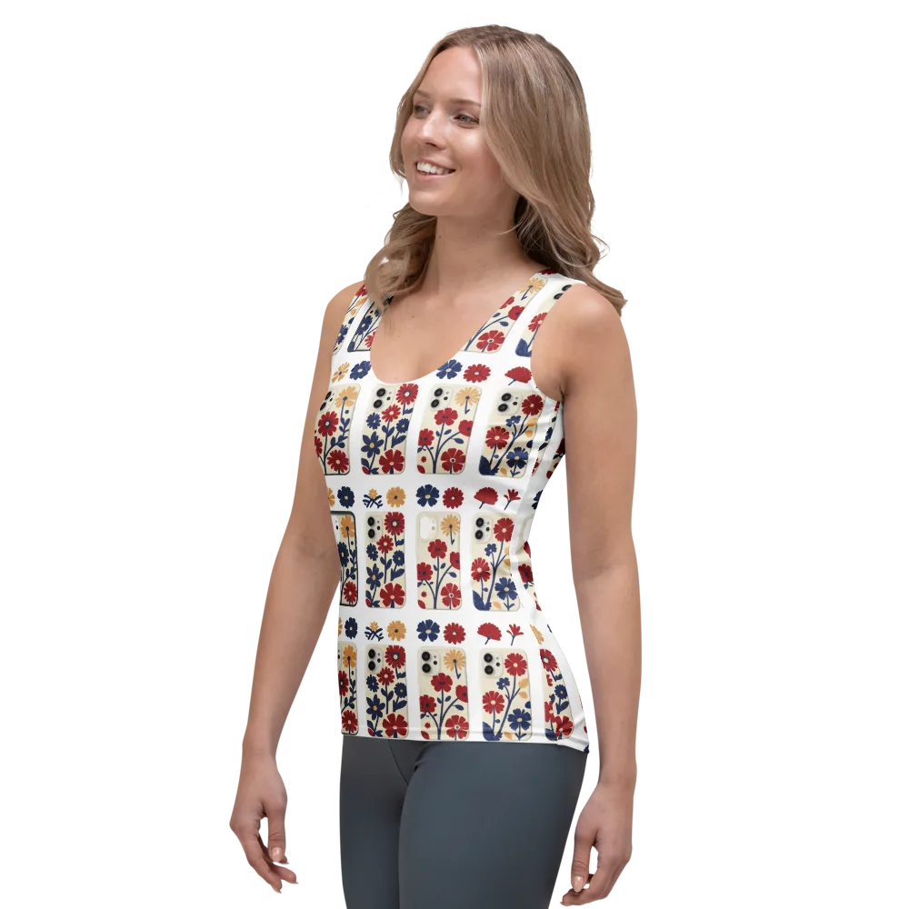Garden On the Go on Women's Tank Top — Left Front