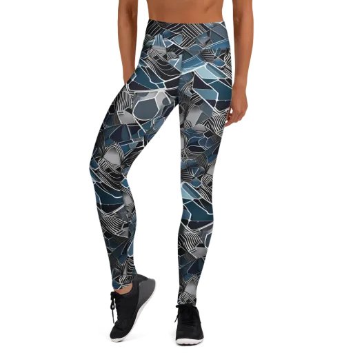Cobalt Shard on a Yoga Leggings