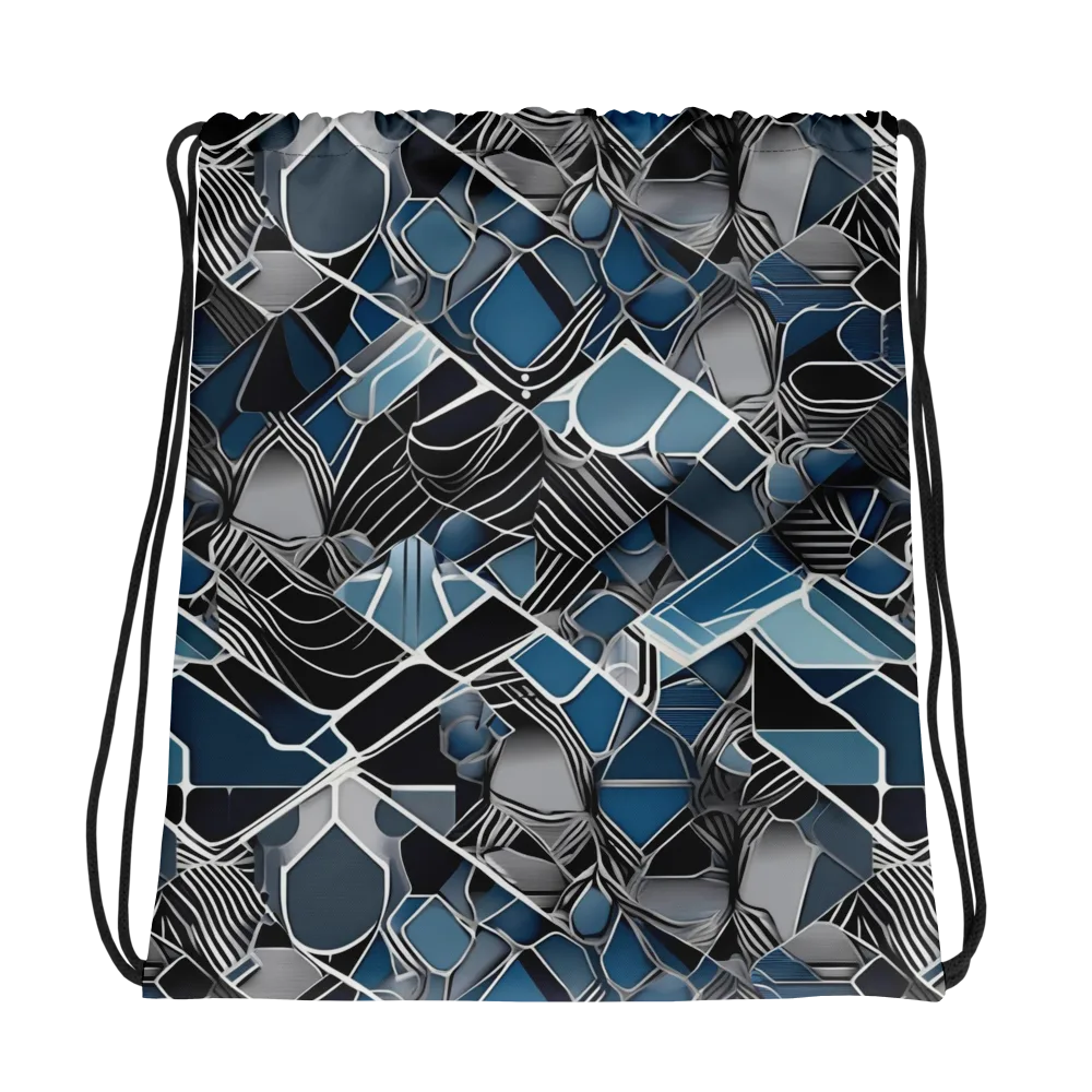 Cobalt Shard on Drawstring Bag — Photo