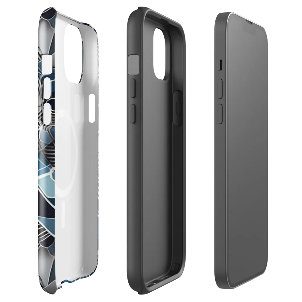 Cobalt Shard on MagSafe Tough Case for iPhone® — Front