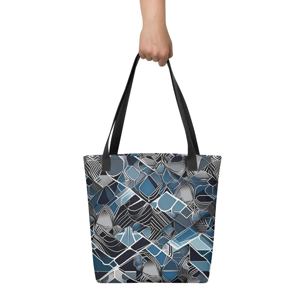 Cobalt Shard on Tote Bag — Front