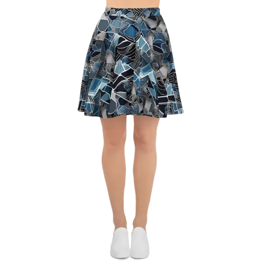 Cobalt Shard on a Skater Skirt