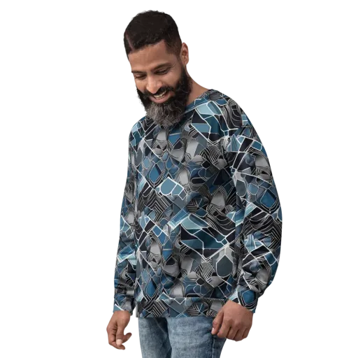 Cobalt Shard on a Sweatshirt