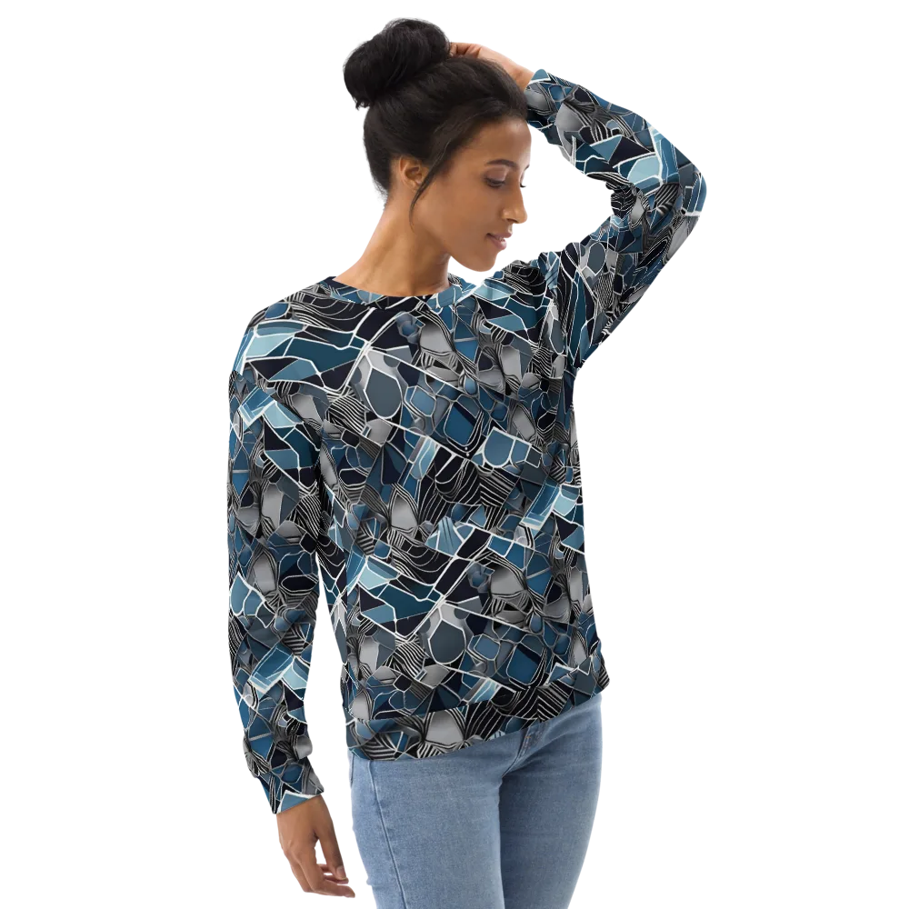 Cobalt Shard on Sweatshirt — Right Front