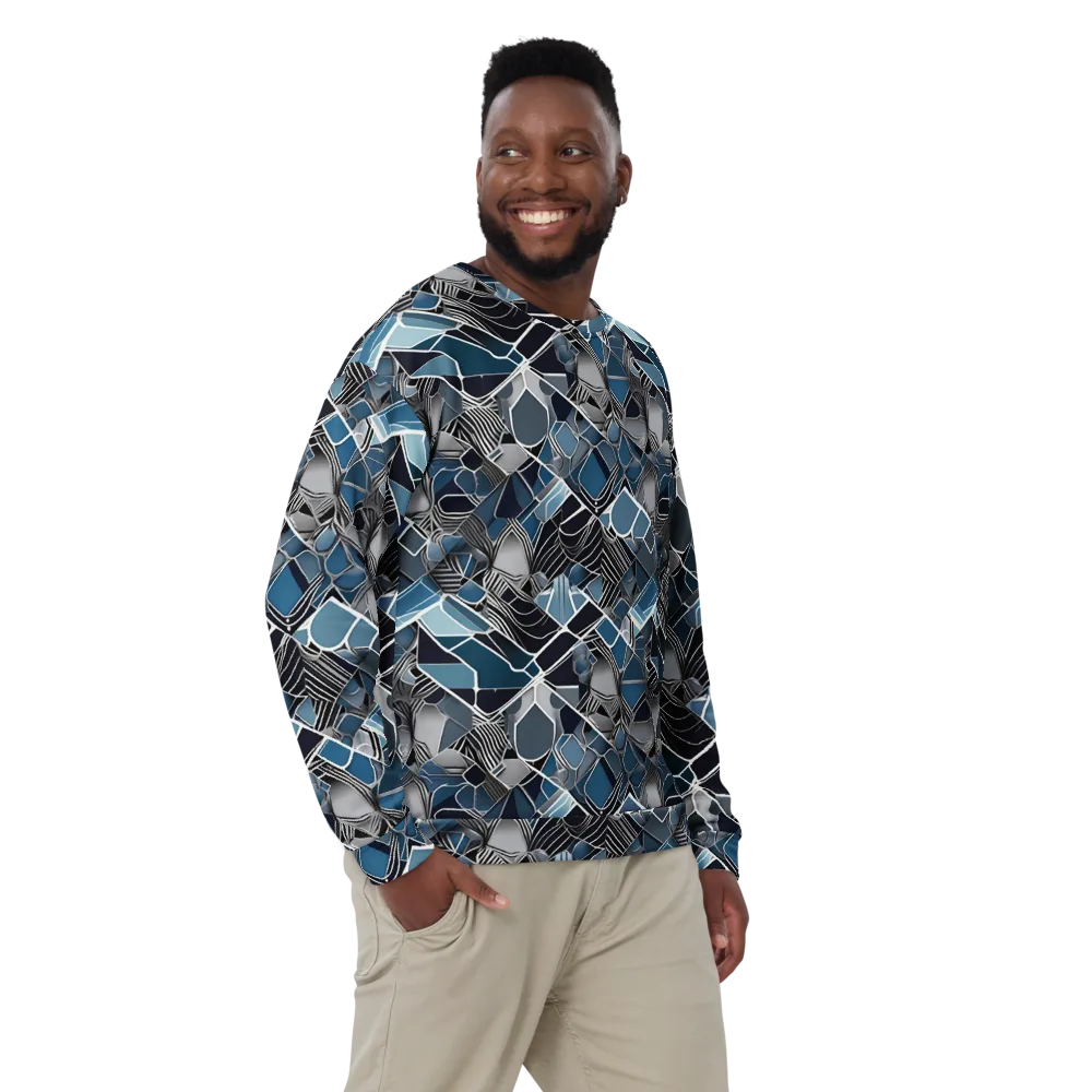 Cobalt Shard on Sweatshirt — Front