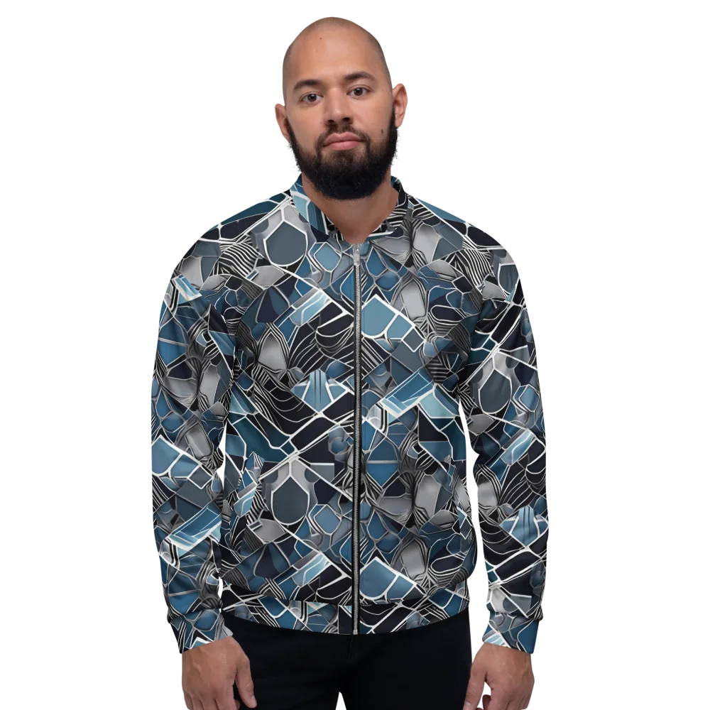 Cobalt Shard on Bomber Jacket — Front