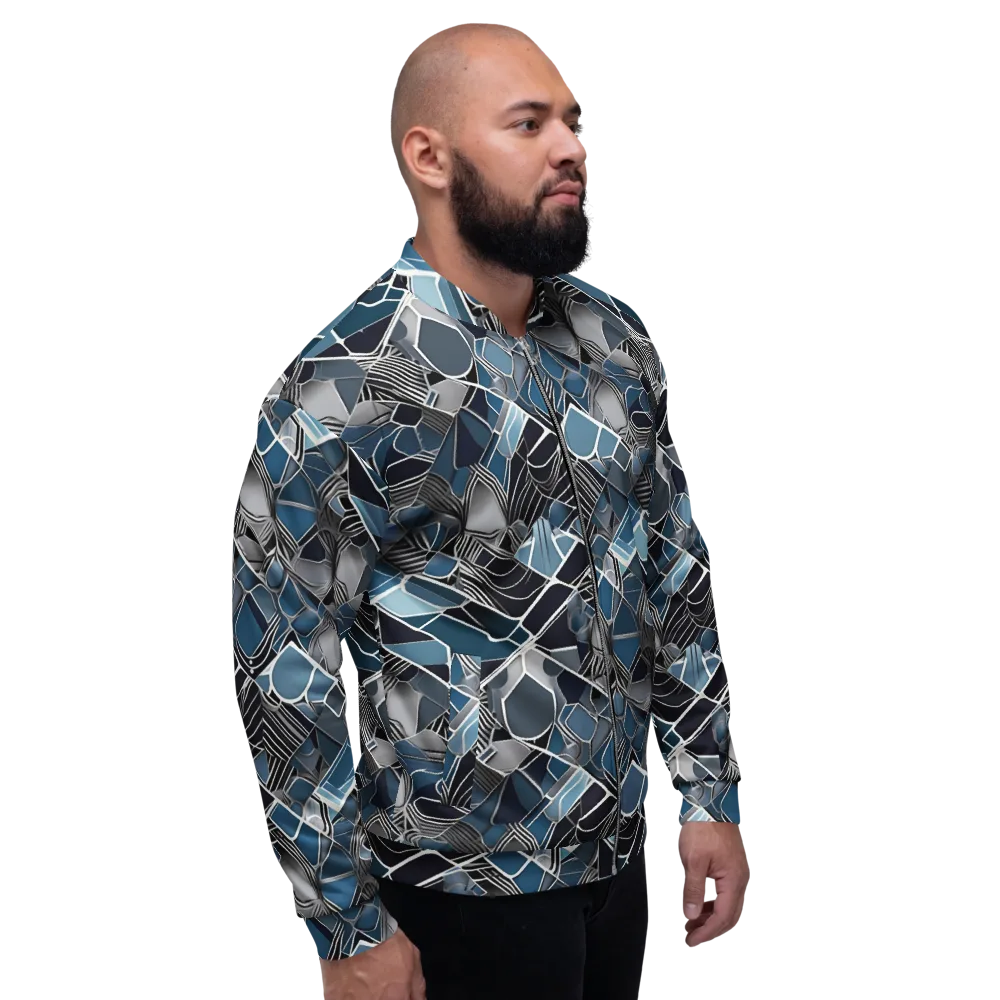 Cobalt Shard on Bomber Jacket — Right