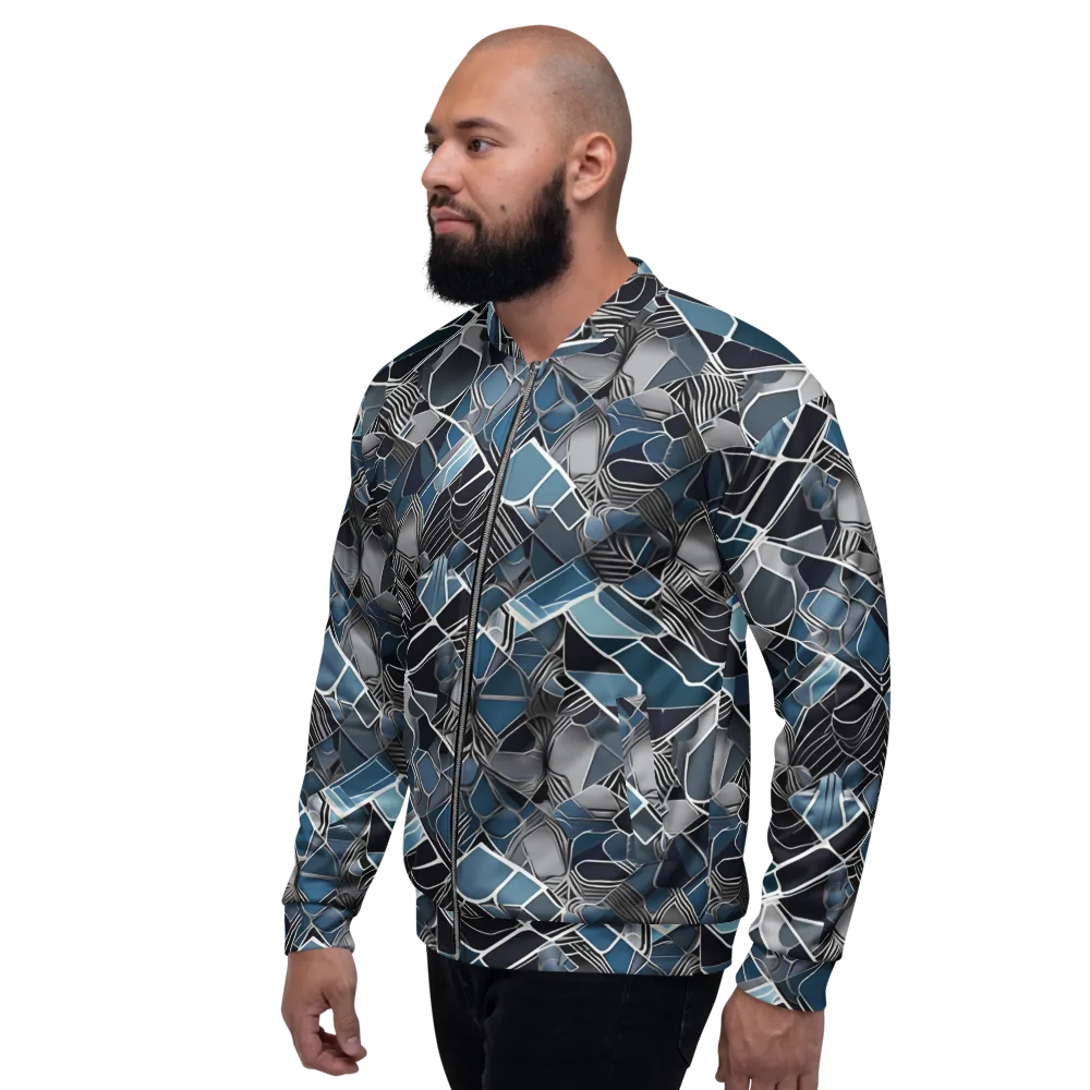 Cobalt Shard on Bomber Jacket — Left