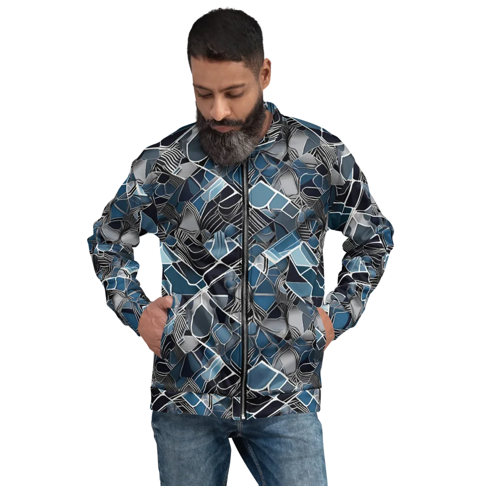 Cobalt Shard on Bomber Jacket — Front