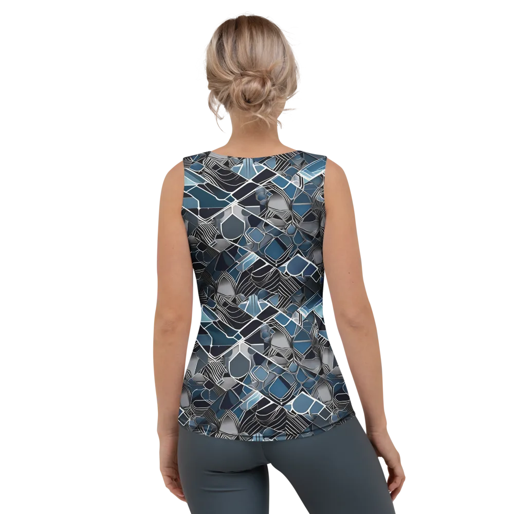 Cobalt Shard on Women's Tank Top — Back