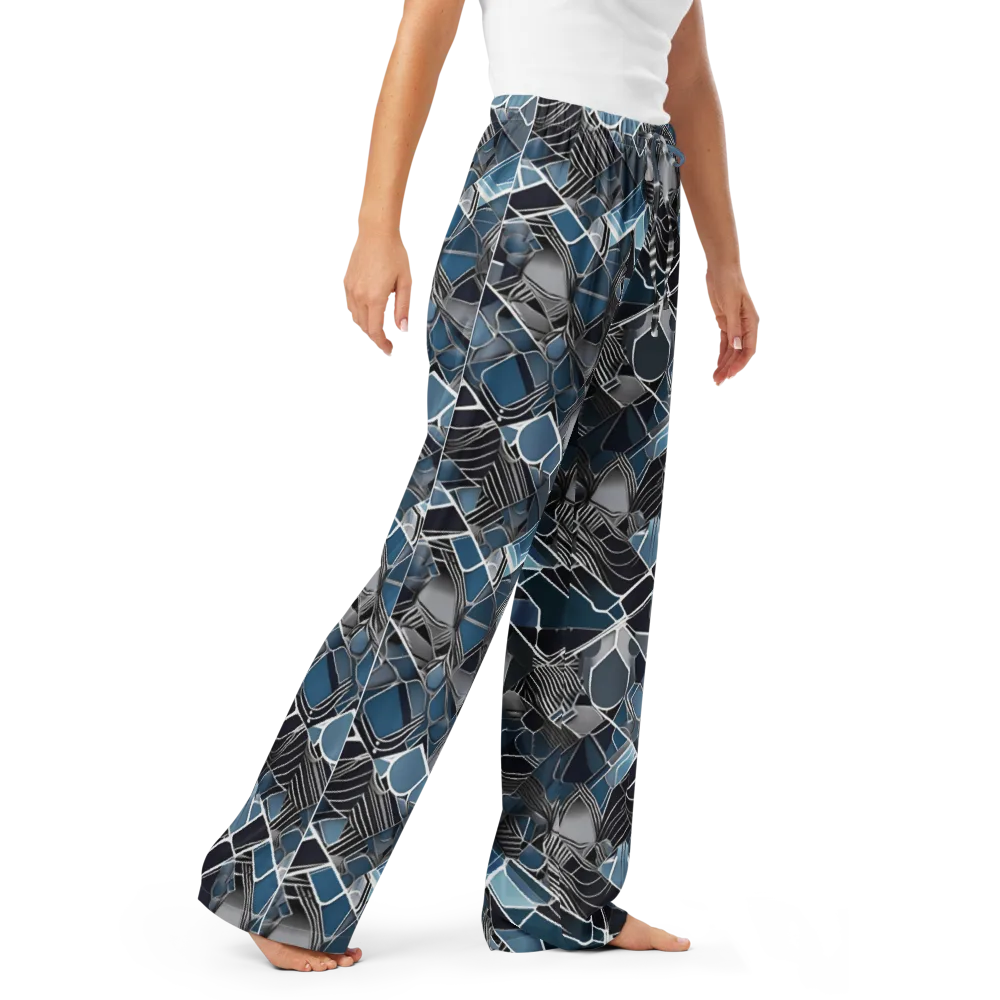 Cobalt Shard on Women's Pajama Pants — Right Front