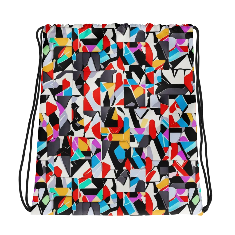 Prismatic Shuffle on Drawstring Bag — Photo