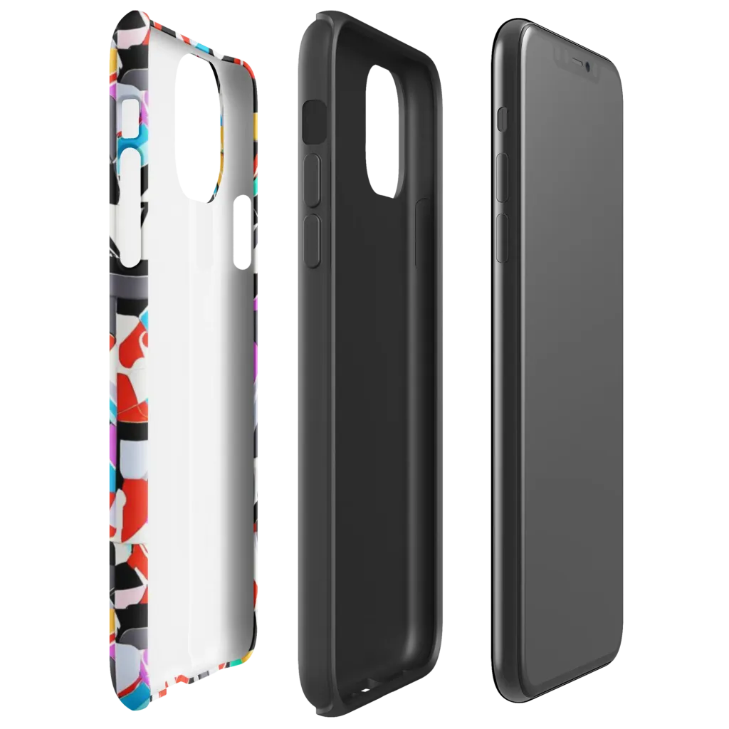 Prismatic Shuffle on Tough Case for iPhone® — Right