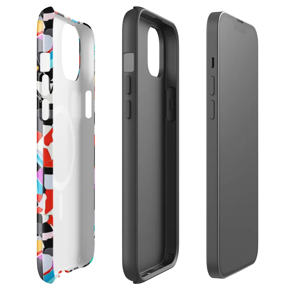 Prismatic Shuffle on MagSafe Tough Case for iPhone® — Front